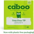 thumbnail image 2 of Caboo Tree Free Toilet Paper, Septic Safe Bath Tissue, Quick Dissolving 2 Ply Sheets - 300 Sheets Per Roll, 9 Double Rolls, 2 of 5