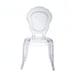 thumbnail image 4 of Heavenly Collection Clear Plastic Armless Chair for Dining Area, 4 of 9