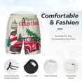 thumbnail image 5 of Balery Merry Christmas 1 Mens Swim Trunks Swim Shorts for Men Quick Dry Inseam Beach Shorts with Compression Liner Pocket-X-Large, 5 of 9