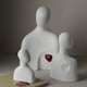 thumbnail image 2 of Amor temática estatua linda escultura exquisita decoración para hogar inauguración familiar, 2 of 9