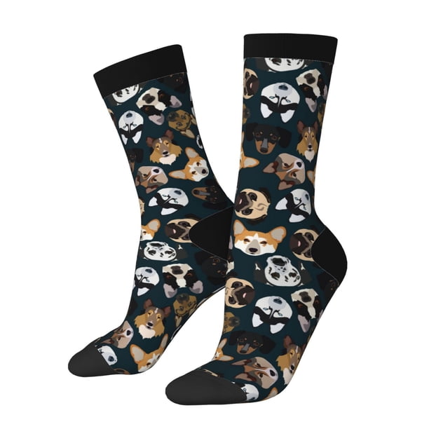 Balery Dogs Calcetas Largas con Estampado para Hombre y Mujer – Suaves y Transpirables, Talla Única (US 5-11)