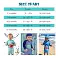 thumbnail image 7 of Baby Infant Boys Swimsuit One-Piece with Sun Hat Long Sleeve UPF 50+ Rash Guard Swimwear for Boys 3-24 Months, 7 of 7