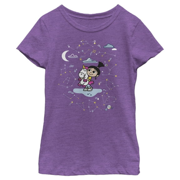 Girl's Despicable Me Minions Unicorn Fantasy Graphic Tee Purple Berry Medium