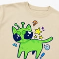 thumbnail image 2 of Unisex Classic Fit Graphic T-Shirt with Cute Green Alien Cat Print, 2 of 9