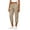 Khaki, variant on Women's High Waist Jogger Capris Elastic Cuffed Hem Relaxed Fit Workout Lounge Cropped Pants with Pockets