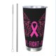 thumbnail image 1 of Vaso de acero inoxidable de 20 oz para el mes de concientización sobre el cáncer de mama, taza térmica portátil con tapa, 1 of 7