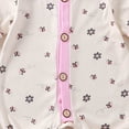 thumbnail image 4 of 0-3 Months Newborn Baby Print Rompers,Cute Cartoon Long Sleeve Baby Jumpsuit,Soft Warm Fall Winter Unisex Onesie for Newborn Infant Boys Girls 0 3 6 Months,Pink, 4 of 4
