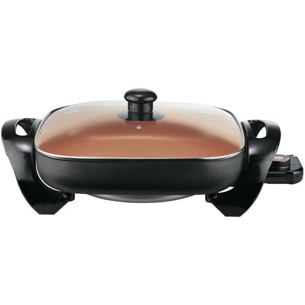 Brentwood Appliances 12inch Nonstick Copper Electric Skillet Walmart