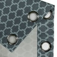 thumbnail image 4 of Ambesonne Quatrefoil Grommet Curtain, Antique Shaped Lines, 50" x 96", Slate Blue and Pale Blue, 4 of 6