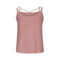 thumbnail image 4 of Pincandy Fashion Women Causal Embroidery Round Neck Sling Vest Sleeveless T-Shirt Summer Tops,Pink,2XL, 4 of 6