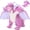 Pink, variant on Tezituor 24.4" Large Dragon Stuffed Animal Realistic Stuffed Triceratops Plush Toy Soft Body Pillow