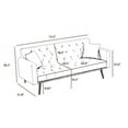 thumbnail image 5 of PINK Convertible Folding Futon Sofa Bed , Sleeper Sofa Couch for Compact Living Space., 5 of 5