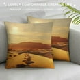 thumbnail image 3 of Shiartex Throw Pillow Cover Golden Desert Bright Sunshine Print Decorative Throw Pillows Soft Pillow Cases Square Cushion Case Christmas Pillow Covers for Couch Bed Sofa Farmhouse Decor, 3 of 5