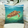 thumbnail image 3 of MKHERT Sea Turtle Throw Pillowcase Pillow Cover Cushion Couver 18x18 inch, Set of 2, 3 of 3