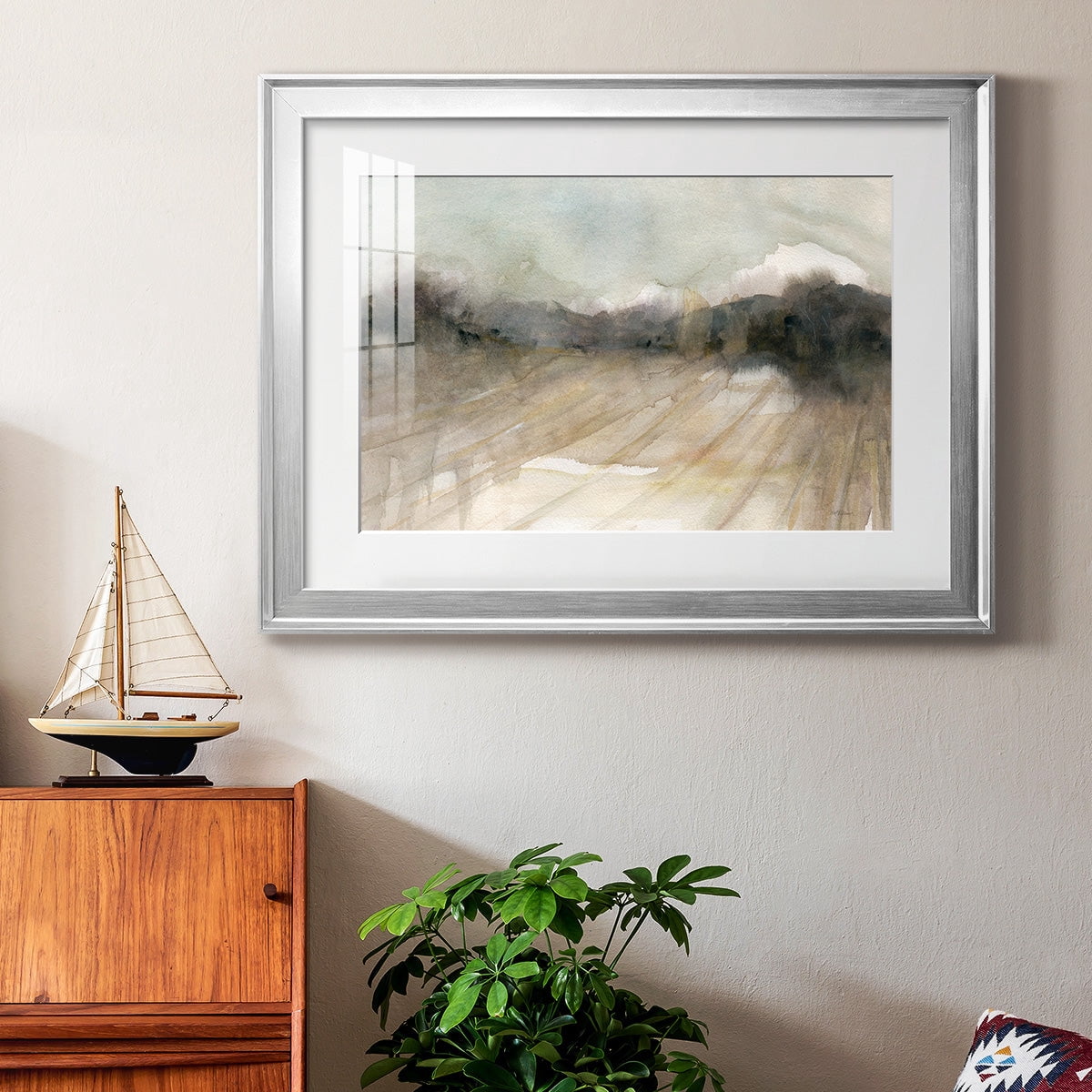 Abstract Field Premium Framed Print - Ready to Hang