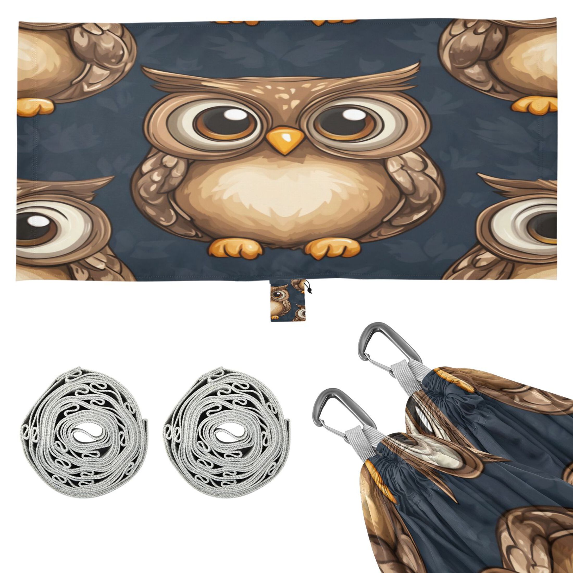Hammock Camping Hammock Nylon Portable Hammock Travel Camping Hammock Cartoon Owl