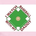thumbnail image 2 of CafePress - Watch Baseball With Daddy Infant Bodysuit - Baby Light Bodysuit, Size Newborn - 24 Months, 2 of 4