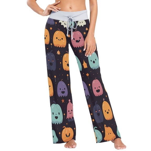 Halloween A Womens Sleep Pajama Pants Waistband Lounge Sleepwear Pjs Sweatpants Yoga Pants