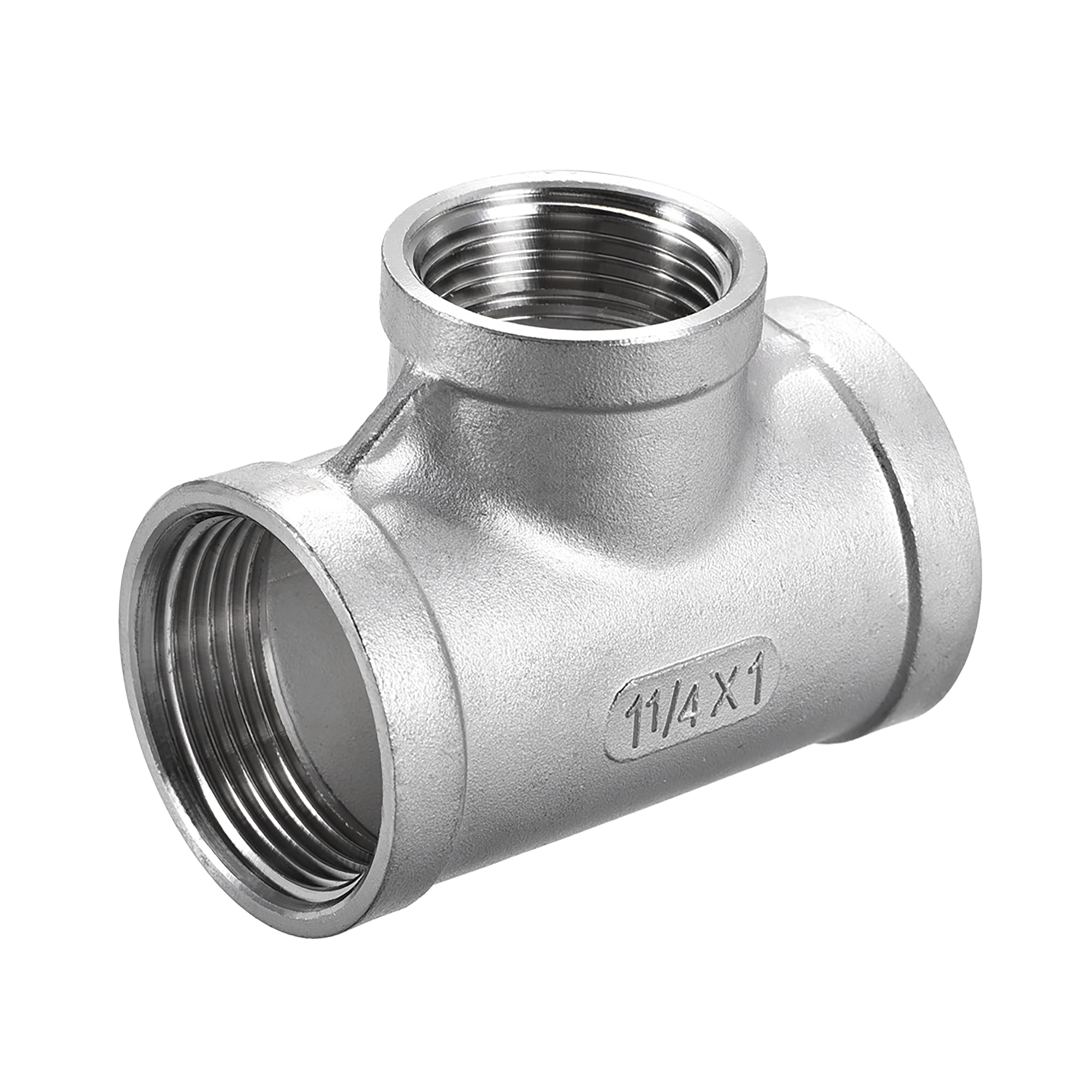 Merit Brass 304 Stainless Steel Hex Bushing - 1-1/2" NPT Male X 1-1/4" NPT Female