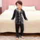 thumbnail image 1 of Conjunto de Pijamas de terciopelo Coral para niños y niñas, ropa de dormir cálida de franela de manga larga, de invierno, para Navidad y Año Nuevo, 1 of 4