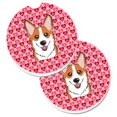 thumbnail image 1 of Carolines Treasures BB5324CARC Sous-verres de Voiture Porte-Gobelet Coeurs Rouges - Lot de 2, 1 of 1