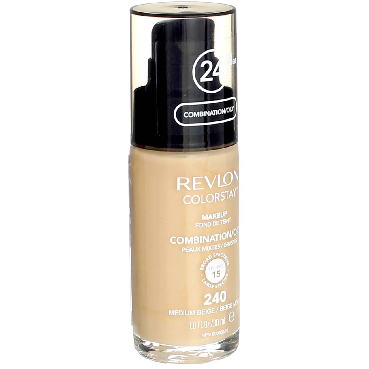 Revlon Colorstay for Combo/Oily Skin Makeup, Medium Beige [240] 1 oz (Pack of 2)