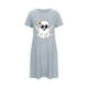 thumbnail image 5 of Camisón corto de talla grande para mujer, camisón de manga corta con estampado de pecho a la moda, camisón para mujer, 5 of 5
