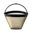 thumbnail image 1 of Filtro de café cónico reutilizable de acero inoxidable Tronmei #4, 1 of 8
