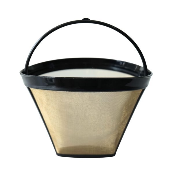 Filtro de café cónico reutilizable de acero inoxidable Tronmei #4