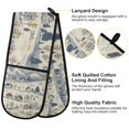 thumbnail image 2 of Yayeee Double Oven Mitt Kitchen Heat Resistant Baking 35" x7" Quilted Glove, Snowy Mountains, 2 of 6