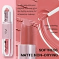 thumbnail image 5 of Long-Lasting Smudge-Proof Lipstick - Shade C A3 - 2 in 1 Lipstick & Liquid Lipstick Double Ended Lip GLōss and Lipstick Finish Long Lasting Velvet Lip GLōss Colorful Multifunctiona Makeup Organizers, 5 of 9