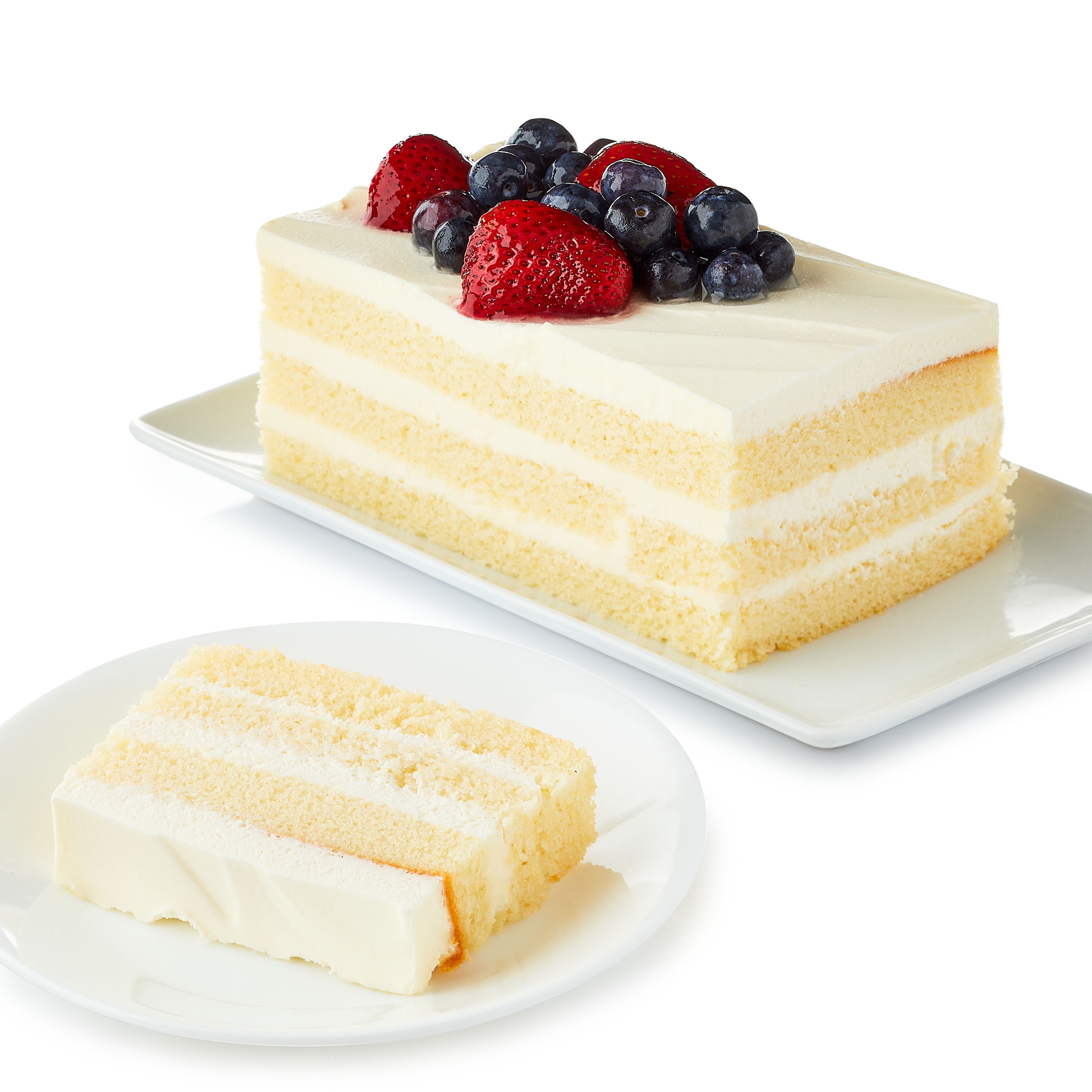 Freshness Guaranteed Chantilly Cream Bar Cake Topped with Fresh Fruit, 22 oz