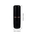 thumbnail image 2 of unbranded Black Portable Toothbrush Holder with Lid Cup Convenient Storage for Travel Business and Family Use, 2 of 6