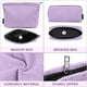 thumbnail image 3 of Bolsa de maquillaje MAGEFY de pana morada para monedero de viaje, 2 unidades, 3 of 9