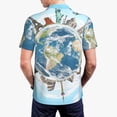 thumbnail image 4 of Balery World Travel Printed Men’s Short Sleeve Polo Shirt, Midweight Men's Shirt,Golf Polo shirts -XX-Large, 4 of 9