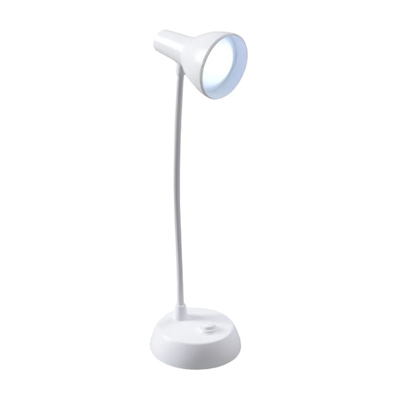 HIBIBUD 2026 New Led Table Lamp,Portable Eye-Protected Flexible Gooseneck Small Desk Lights for Dorm Study Office Bedroom - Usb Or 3 Aa Batteries Powered - Not Include Batteries (White)