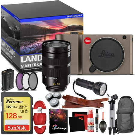 Leica TL Mirrorless Digital Camera (Titanium) Master Landscape Photographer Kit