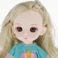 thumbnail image 2 of Pack 2 13 Muñeca articulada con bolas y ropa Trajes Pelucas de pelo largo + Maquillaje básico - o de juguete para cumpleaños, Día del niño, Macarena Cuerpo de muñecas BJD de 16 cm con cabeza, 2 of 8