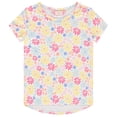 thumbnail image 4 of BTween Girls 4 Piece Summer Tops Fashionable Short Sleeve T-Shirt Casual Daily Shirt for Kids Assorted Colors, 4 of 5