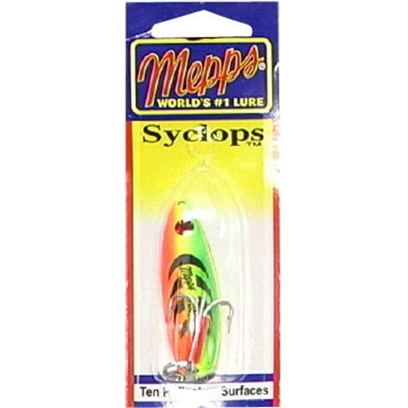 Mepps Syclops Spoon, 1/2-ounce, Hot Fire Tiger Multi-Colored