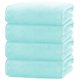 thumbnail image 1 of Juego de toallas de baño Cosy Family de microfibra, ligeras y de secado rápido, ultrasuaves y muy absorbentes para baño, gimnasio, hotel, playa y spa (azul congelado), 1 of 7