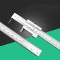 thumbnail image 4 of Vernier Caliper 0-7.8 Inch Stainless Steel Parallel Marking Vernier Caliper With 2 Needles, Clear Scale, Polished Marking Gauge Measuring Tool marking vernier caliper 0-200, 4 of 8