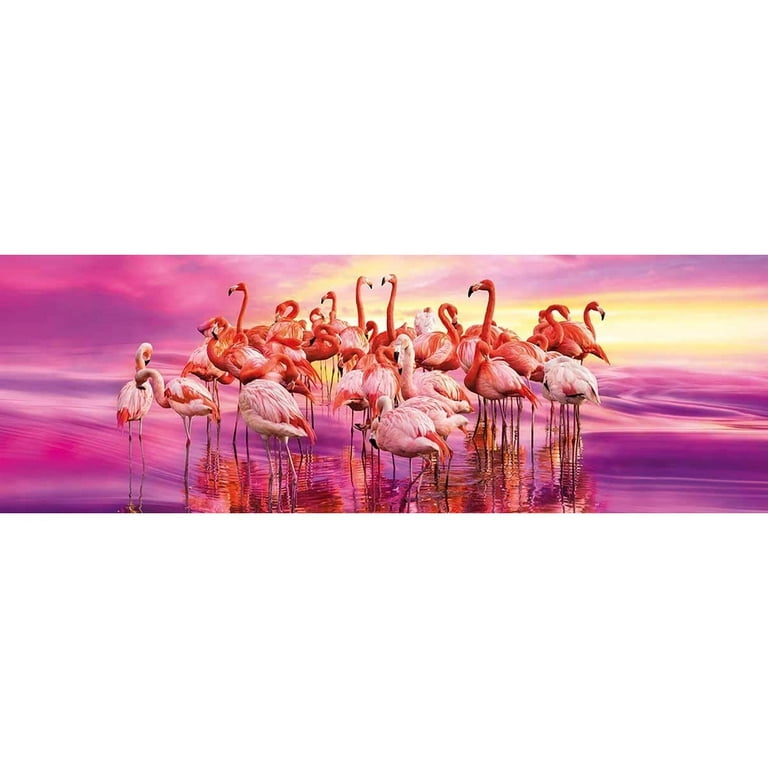 Clementoni Puzzle Collection, Flamingo Dance Panorama, 1000 Pieces