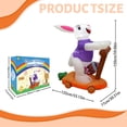 thumbnail image 3 of Christmas Tree Decor 2025 Easter Bunny Inflatable | Outdoor Yard Decoration | Led Lighting Cute Easter Bunny | Comes with Pump for Fast Inflation | Suitable for Garden and Outdoor Arrangement, 3 of 9