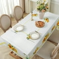 thumbnail image 6 of Spring Summer Tablecloth 60×84 inch, Waterproof Sunflower Table Cloth Washable, Stain Resistant Cloth Table Cover for Party Picnic Dinner Decor (Sunflower), 6 of 6