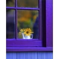 thumbnail image 2 of Terrill, Steve 20x24 Gold Ornate Wood Framed with Double Matting Museum Art Print Titled - OR, Brownsville Sunflowers in a window, 2 of 4