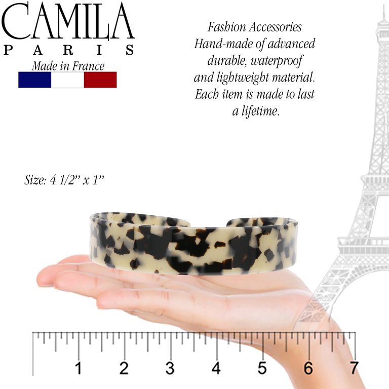 Headband Women\'s French Handmade White Tokyo Flexible No Slip Stylish Hair Acces Camila Paris CP3470 French Headband for Women, Handmade  main image 3