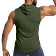 thumbnail image 4 of Kmdttou Men's Short Sleeve T-Shirt Summer High Elasticity Sleeveless Fitness Mesh Breathable Sports Drying on Clearance (Size:M-3XL), 4 of 8
