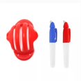 thumbnail image 1 of Golf Ball Triple Track 3 Line Marker Stencil Erc Chrome Soft Odyssey + 2 Pen High Quality Triple, 1 of 4