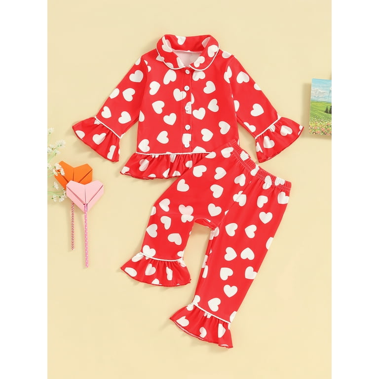Baby girl valentines pajamas hotsell